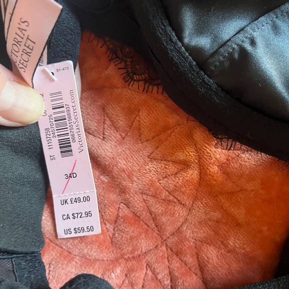 Victoria’s Secret Black Lace Bra- 34D New - Picture 4 of 7